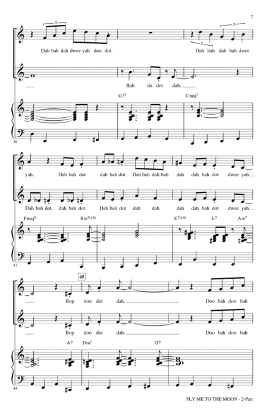 Fly Me To The Moon (In Other Words) (arr. Roger Emerson) 2-Part scores gallery preview page 5