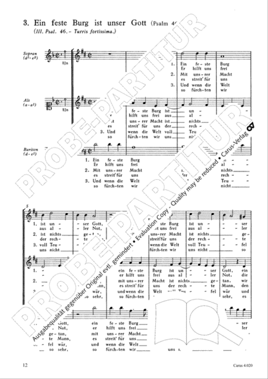 Calvisius: Tricinia. Psalmen und Motetten zu drei Stimmen Choir scores gallery preview page 13