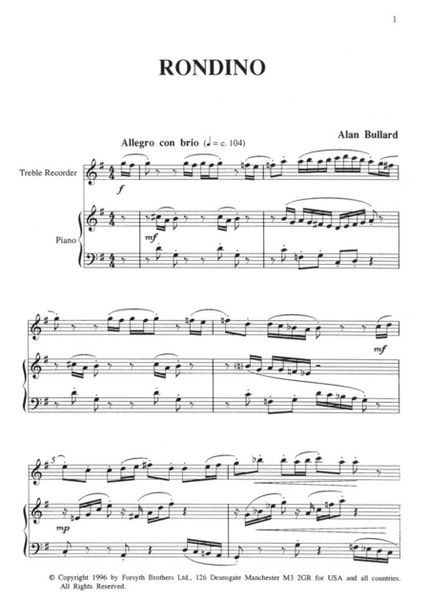 Recital Pieces for Recorder Vol. 2