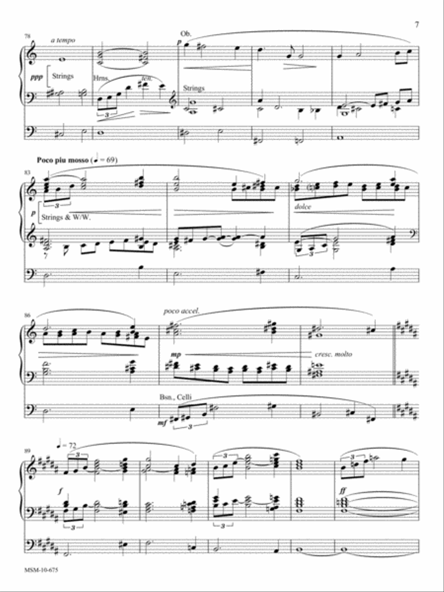 The Walk to the Paradise Garden: Intermezzo from A Village Romeo and Juliet Organ scores gallery preview page 6