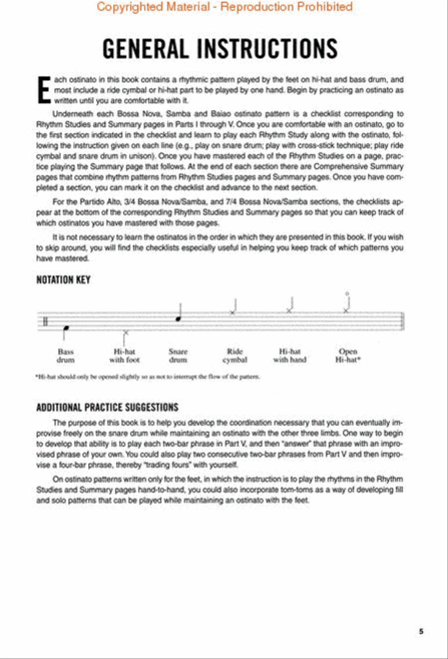 Brazilian Coordination for Drumset Drum Set scores gallery preview page 2