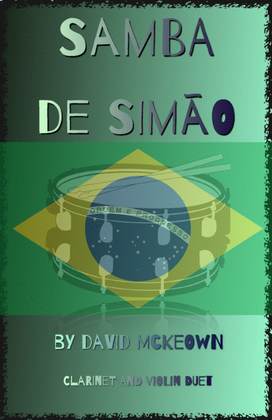 Book cover for Samba de Simão, for Clarinet and Violin Duet