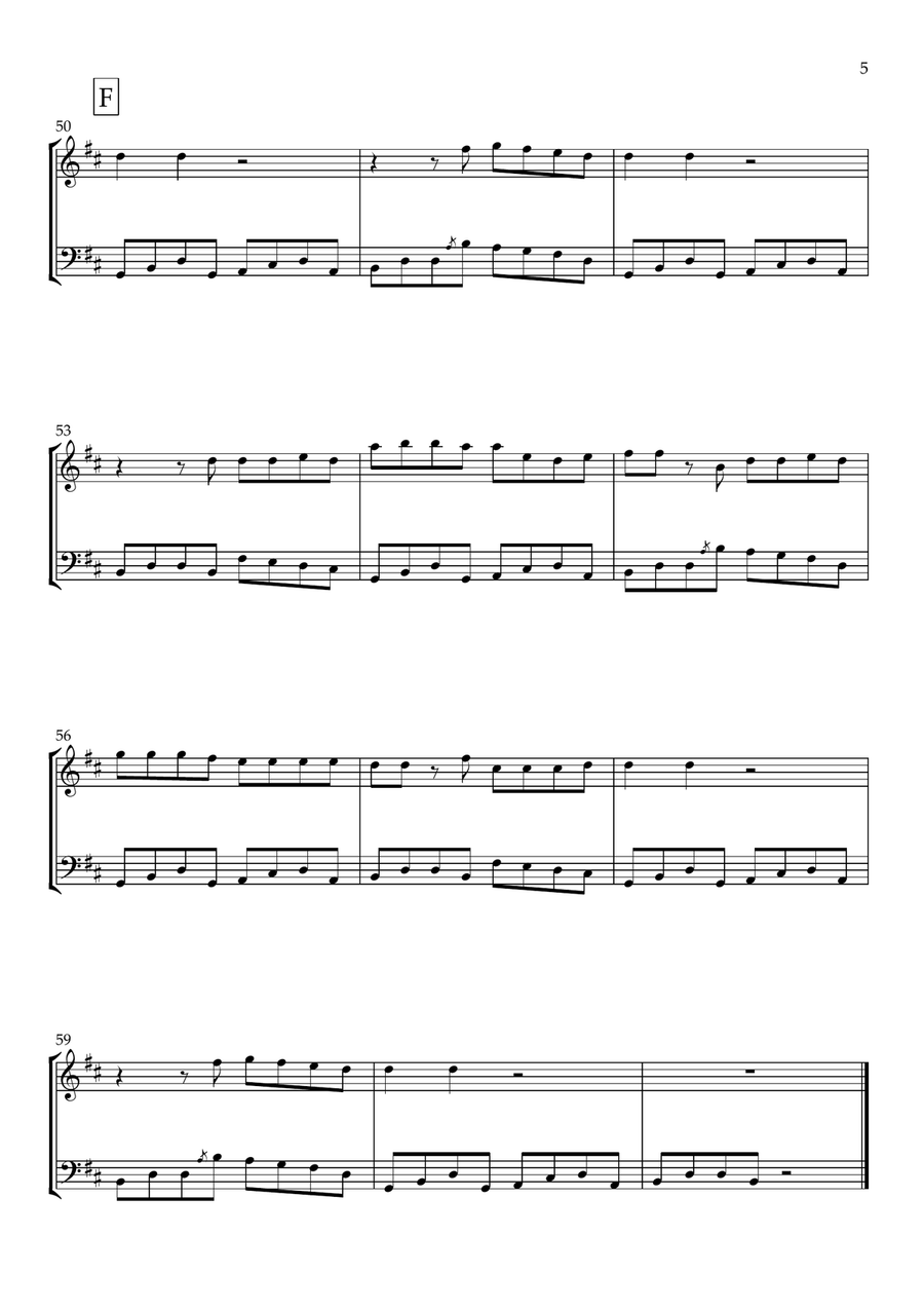Last Night Last Night Woodwind Duet scores gallery preview page 5