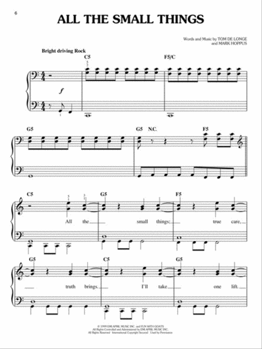 Selections from MTV's 100 Greatest Pop Songs Easy Piano scores gallery preview page 3