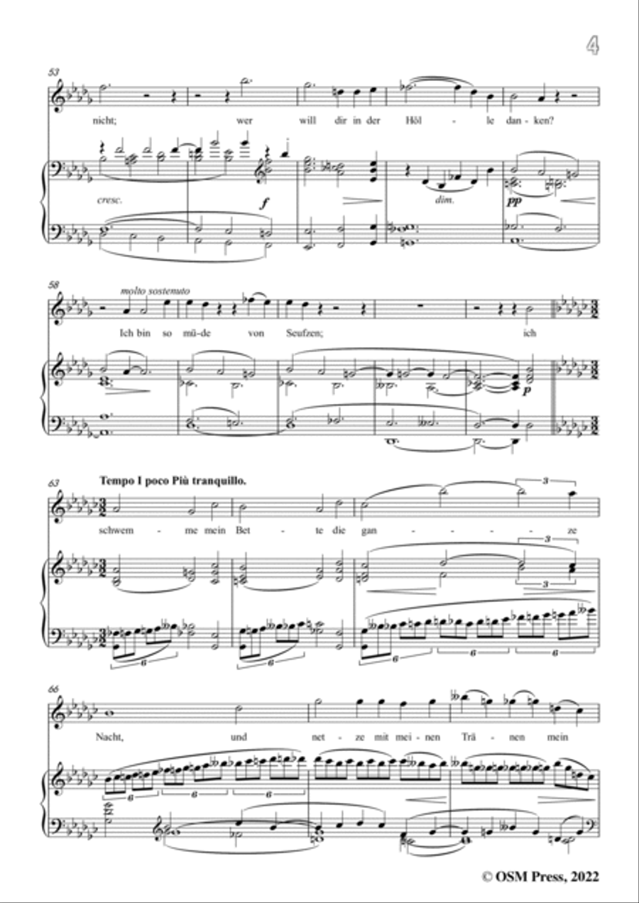 Jenner-Der 6,Psalm,in b flat minor,Op.9 No.2 Voice scores gallery preview page 5