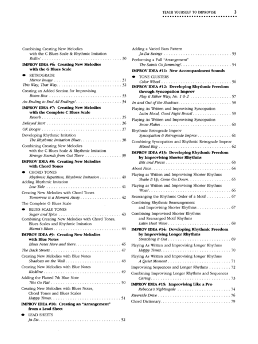 Alfred's Teach Yourself To Improvise at the Keyboard - Book/CD Piano Method scores gallery preview page 6