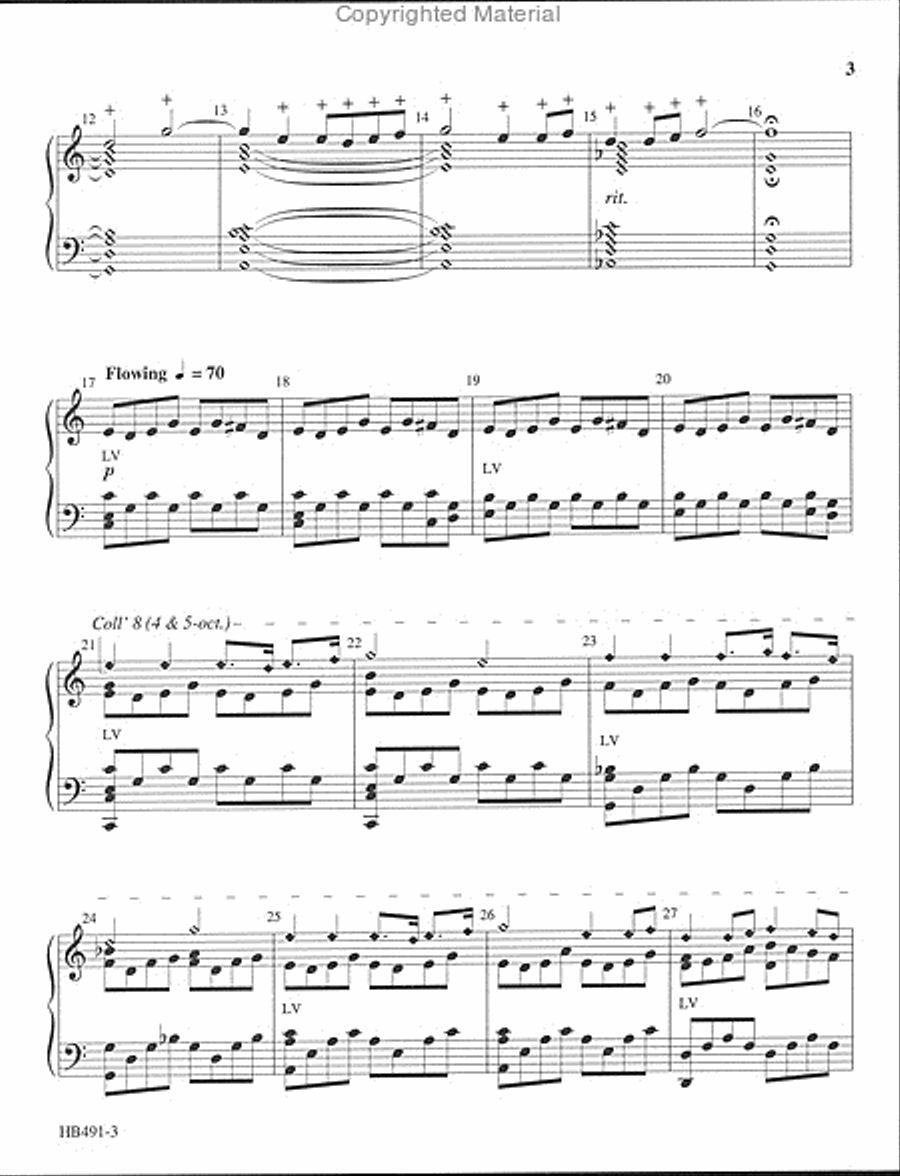 Shall We Gather at the River (Krug) 5-Octaves scores gallery preview page 3
