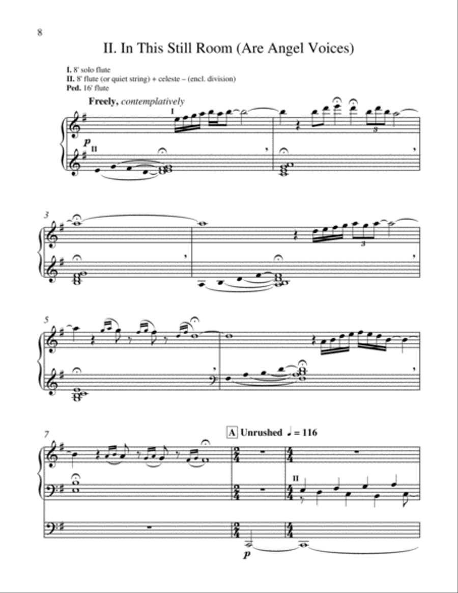 Morning Songs Organ scores gallery preview page 12