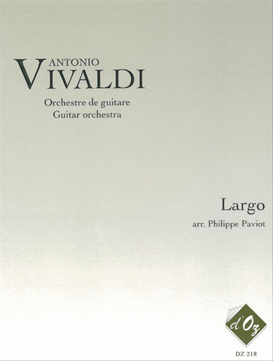 Largo (extrait du Concerto en Ré majeur, RV 93) Guitar Ensemble scores gallery preview page 1