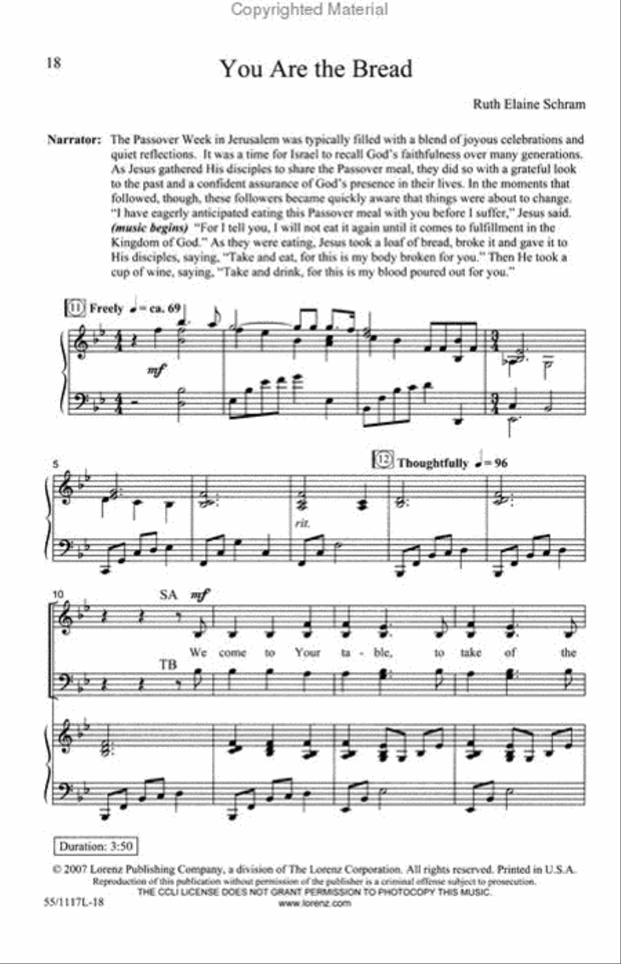 Praise the God of Resurrection - SATB Score with Performance CD 4-Part scores gallery preview page 4