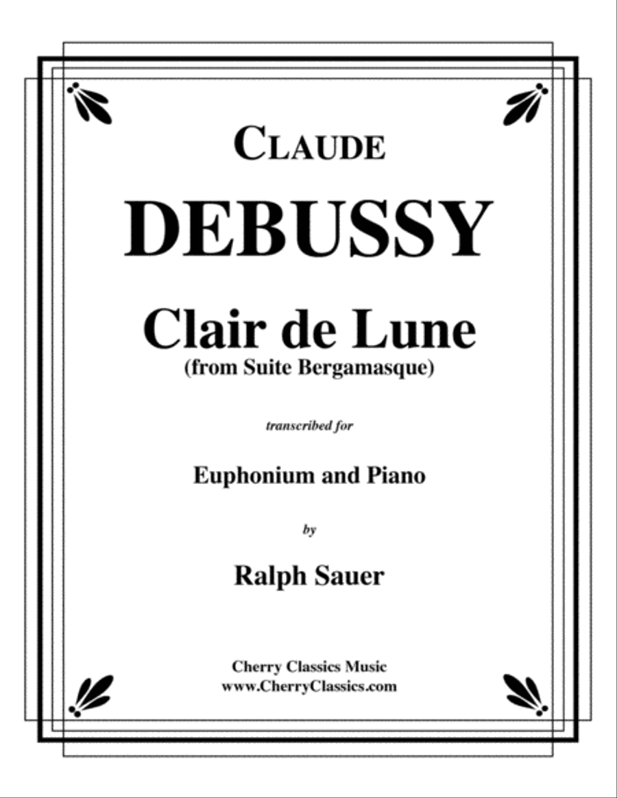 Clair de Lune for Euphonium and Piano