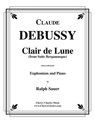 Book cover for Clair de Lune for Euphonium & Piano