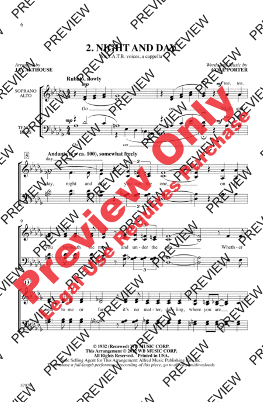 A Cole Porter Jazz Trio A Cole Porter Jazz Trio 4-Part scores gallery preview page 6