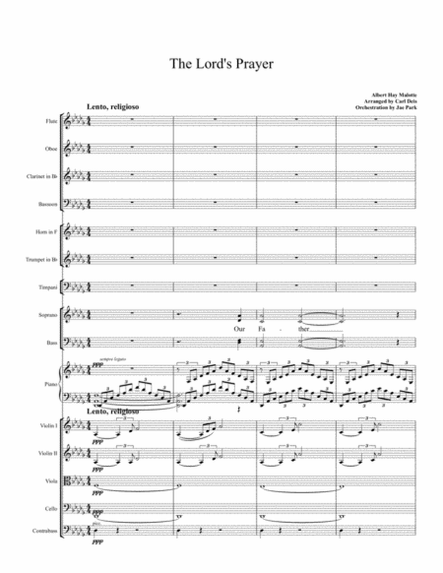 The Lord's Prayer(SATB, Full Orchestra) image number null