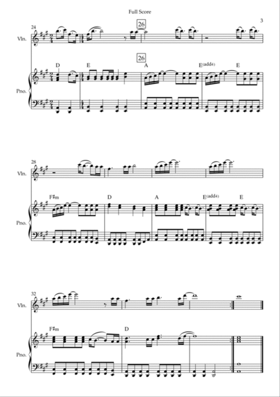 Never Enough Never Enough Violin Solo scores gallery preview page 3