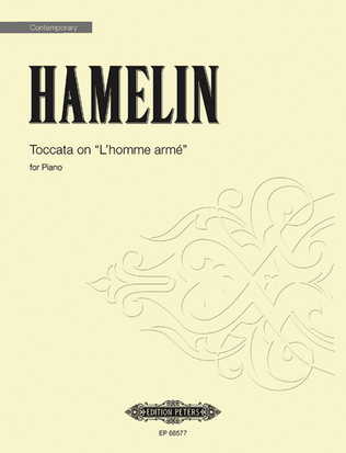 Book cover for Toccata on L'homme armé for Piano