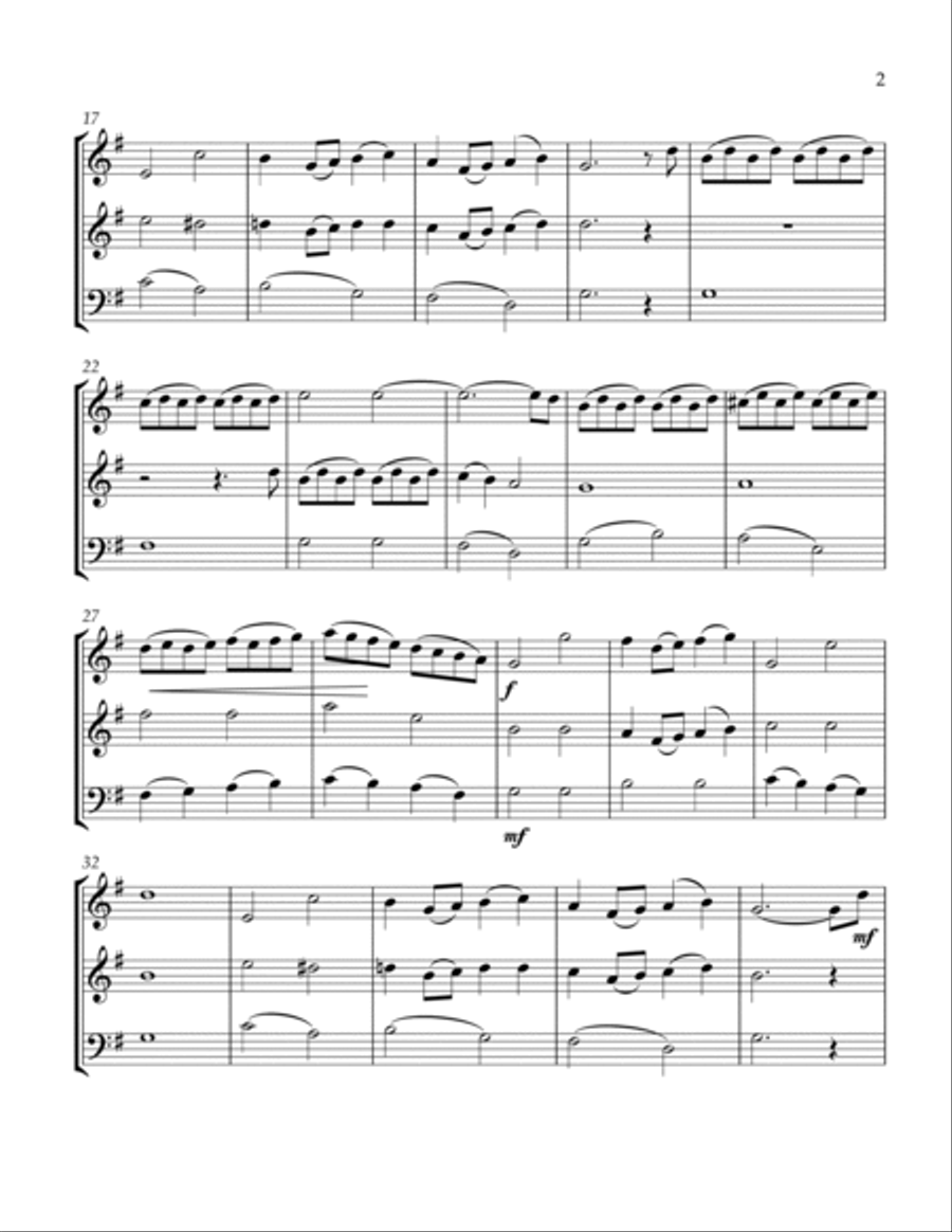 Over The Rainbow (from The Wizard Of Oz) String Trio scores gallery preview page 3