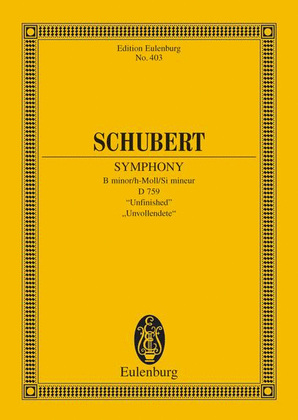 Book cover for Symphony No. 8 in B minor, D. 759 “Unfinished”