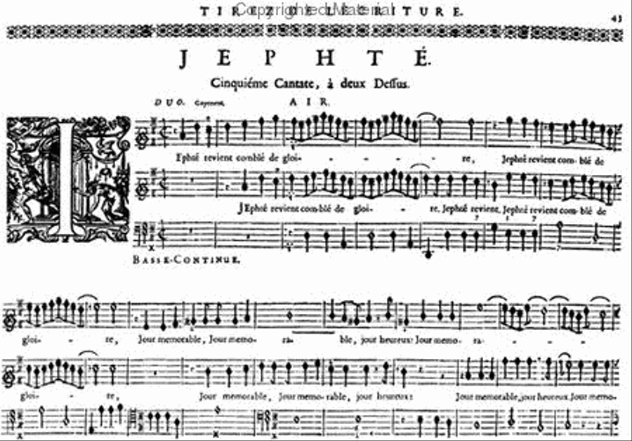 French cantatas on biblical subjects - Book II Flute scores gallery preview page 3