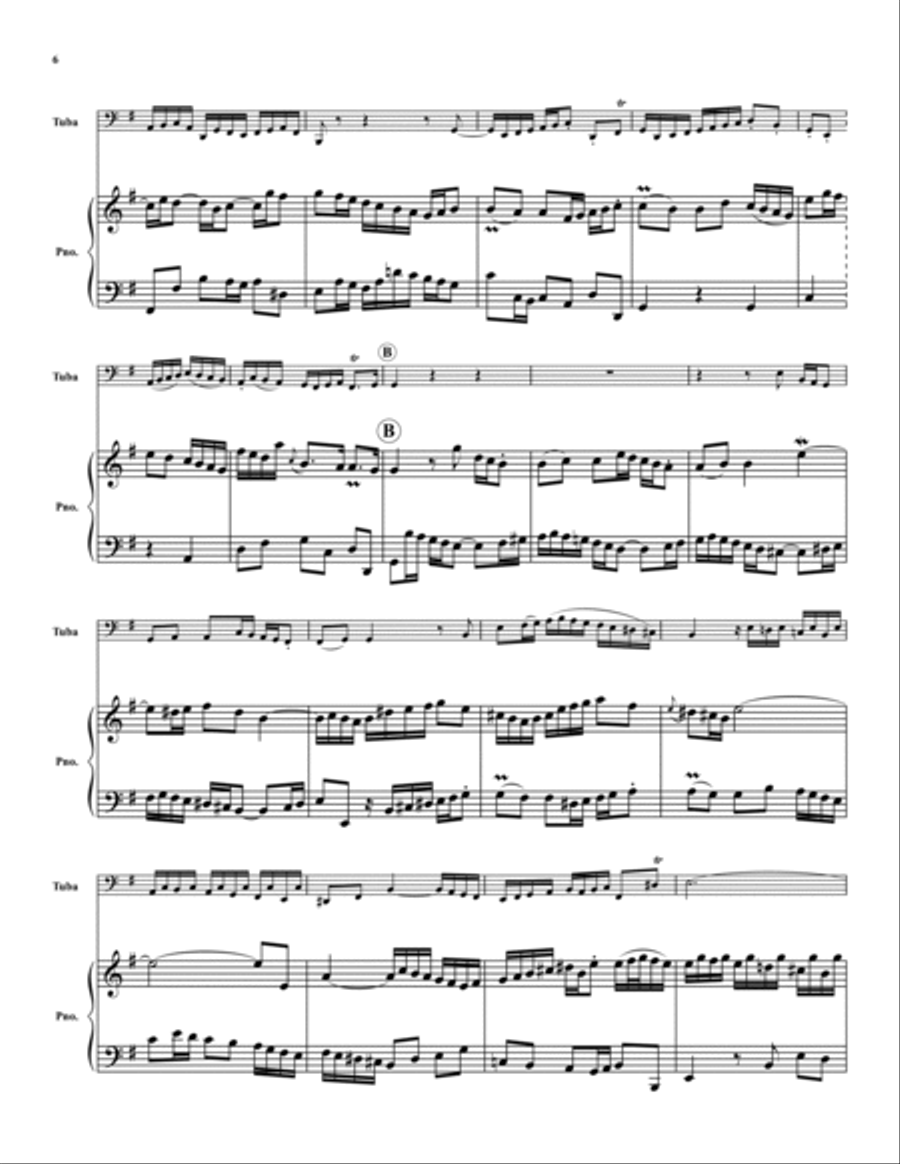 Three Sonatas BWV 1027,1028, 1029 Tuba scores gallery preview page 6