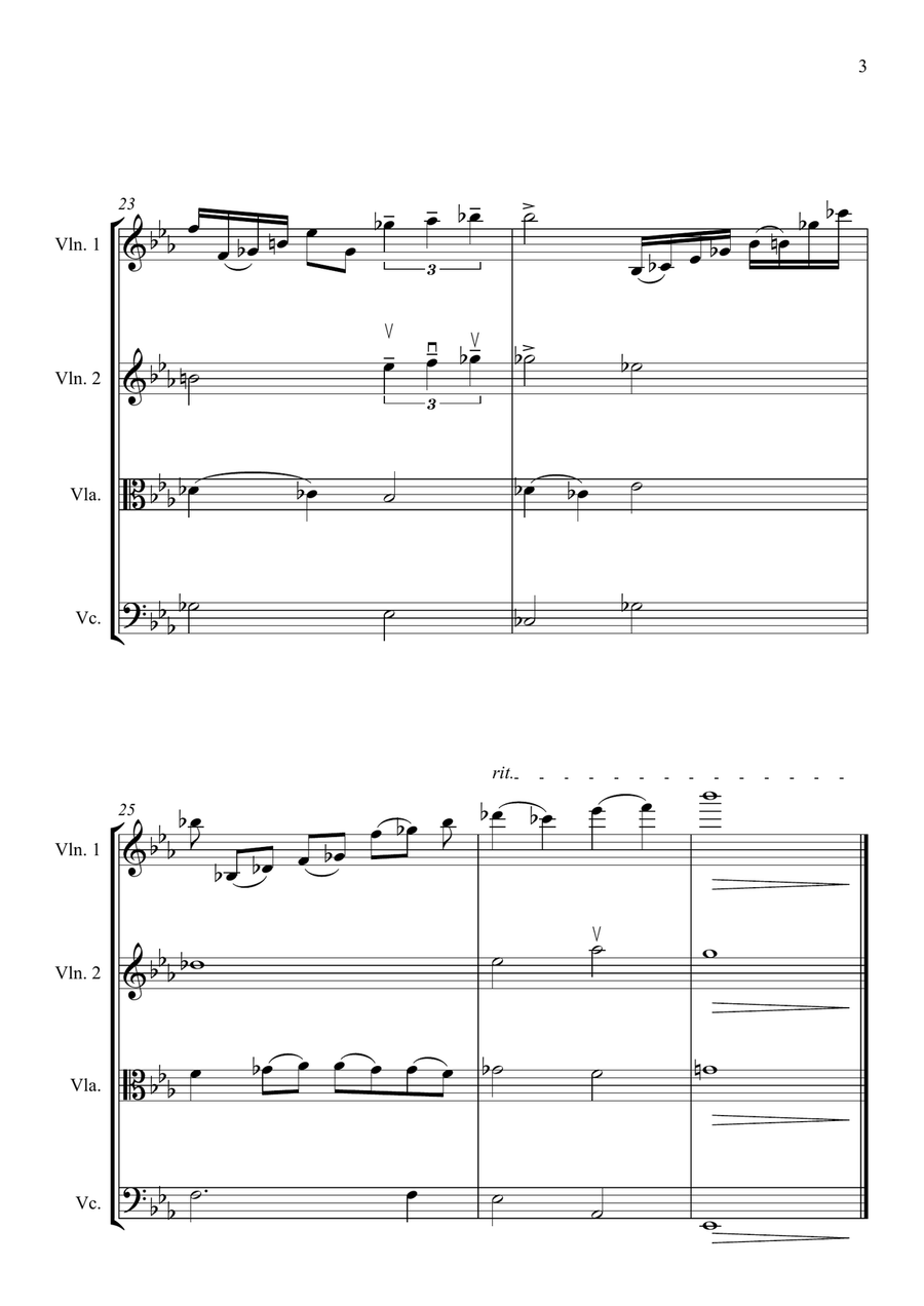 Leshan Buddha Leshan Buddha String Quartet scores gallery preview page 3
