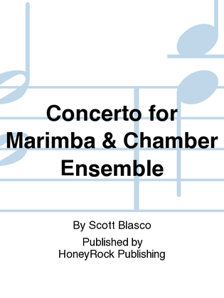 Book cover for Concerto for Marimba & Chamber Ensemble