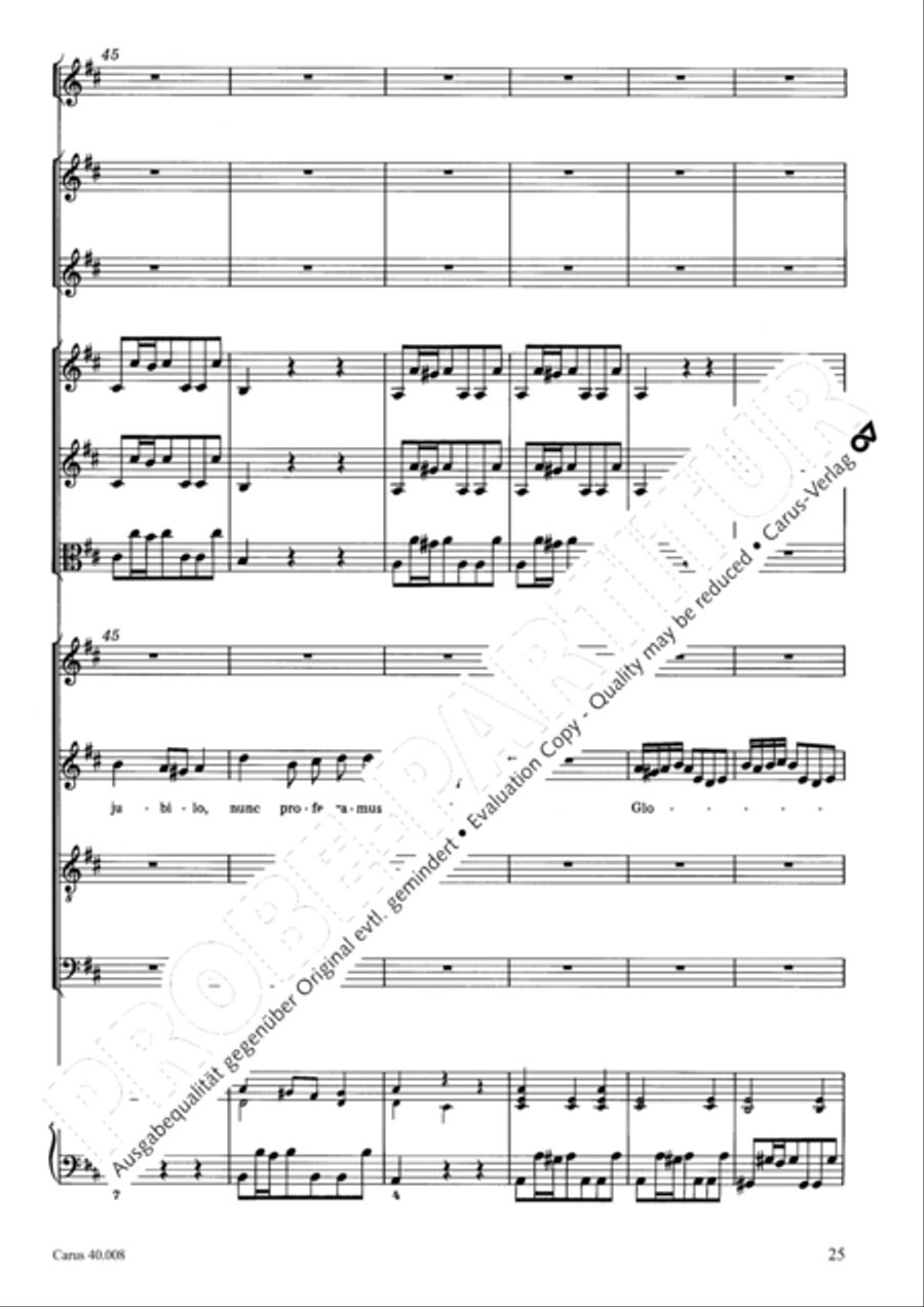 Introduzione e Gloria 4-Part scores gallery preview page 26