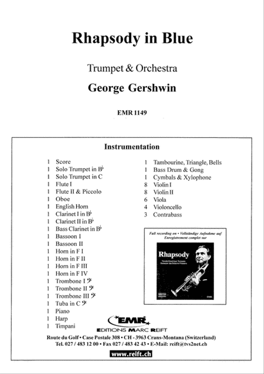 Rhapsody In Blue Orchestra scores gallery preview page 2