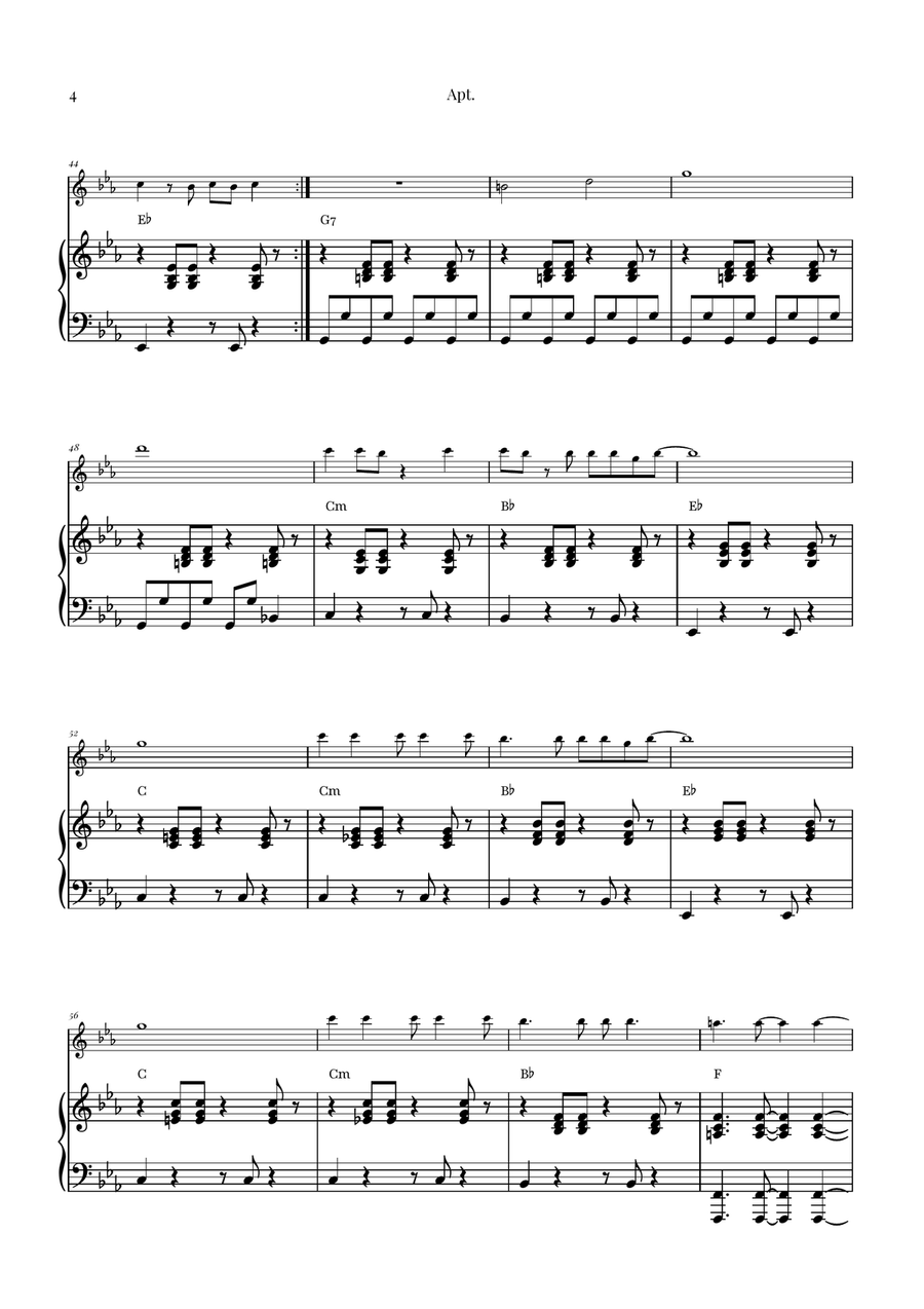 Apt. Violin Solo scores gallery preview page 4