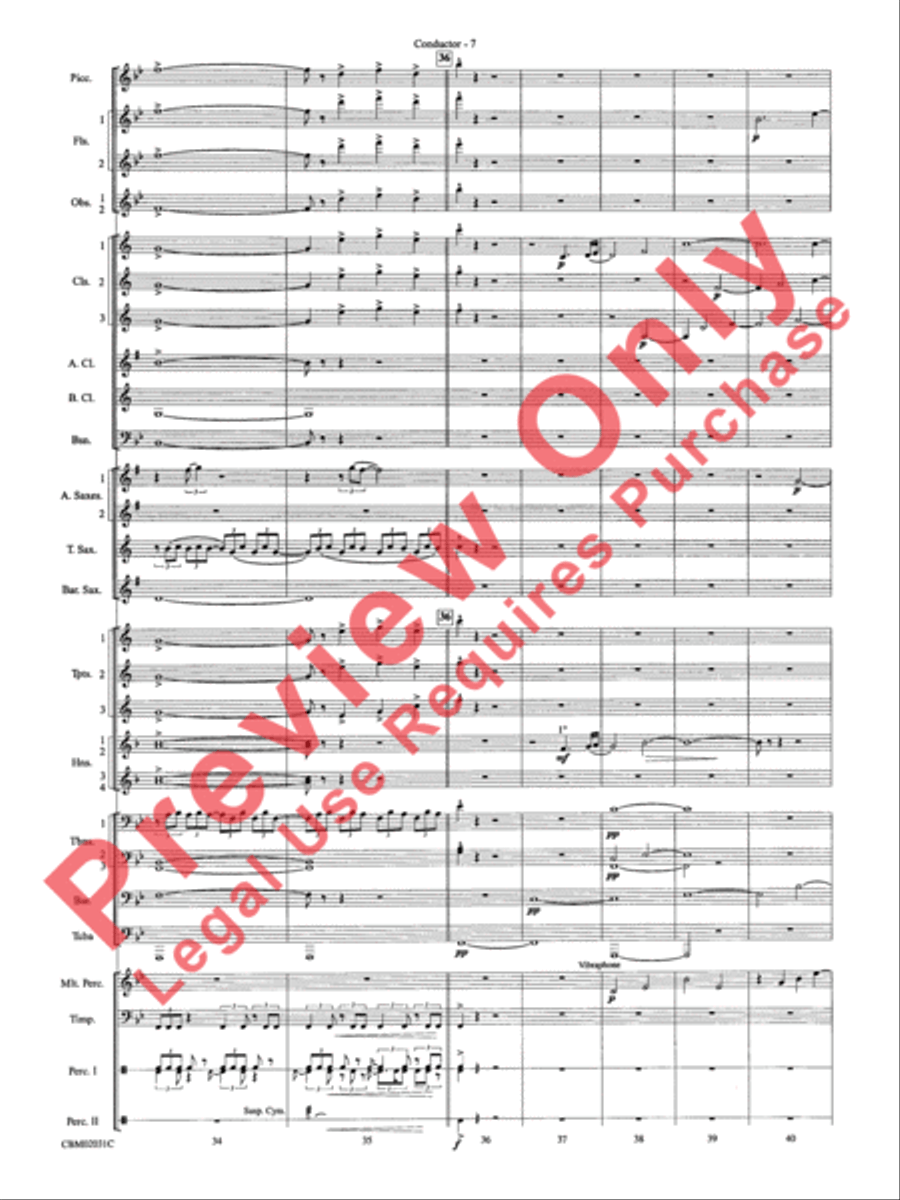 Band of Brothers, Symphonic Suite from Concert Band scores gallery preview page 10