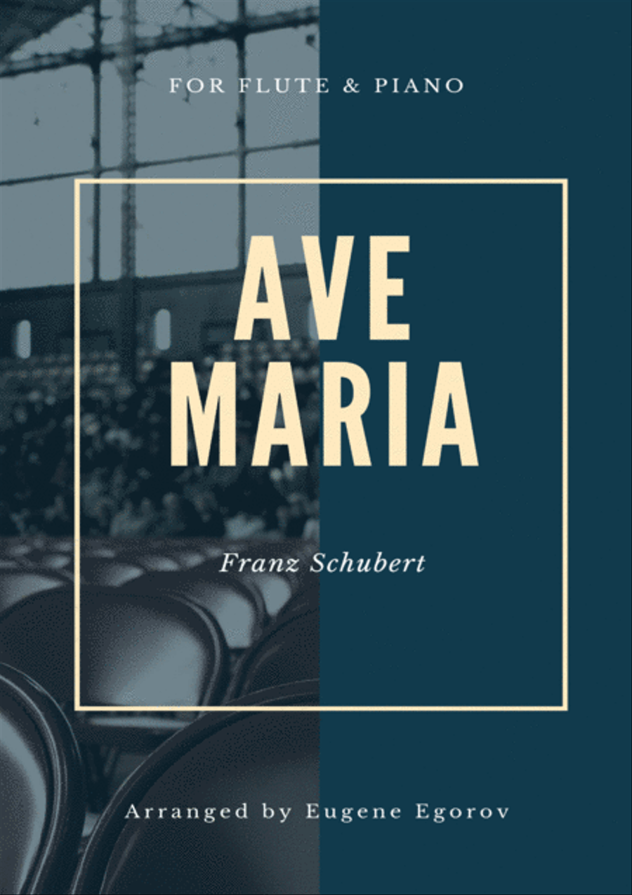 Ave Maria, Franz Schubert, For Flute & Piano Flute Solo scores gallery preview page 1