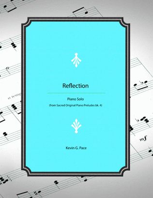 Book cover for Reflection - original piano solo prelude