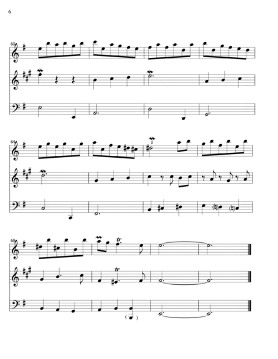 Corant - trio- violin/clarinet/trombone Trombone Trio scores gallery preview page 6