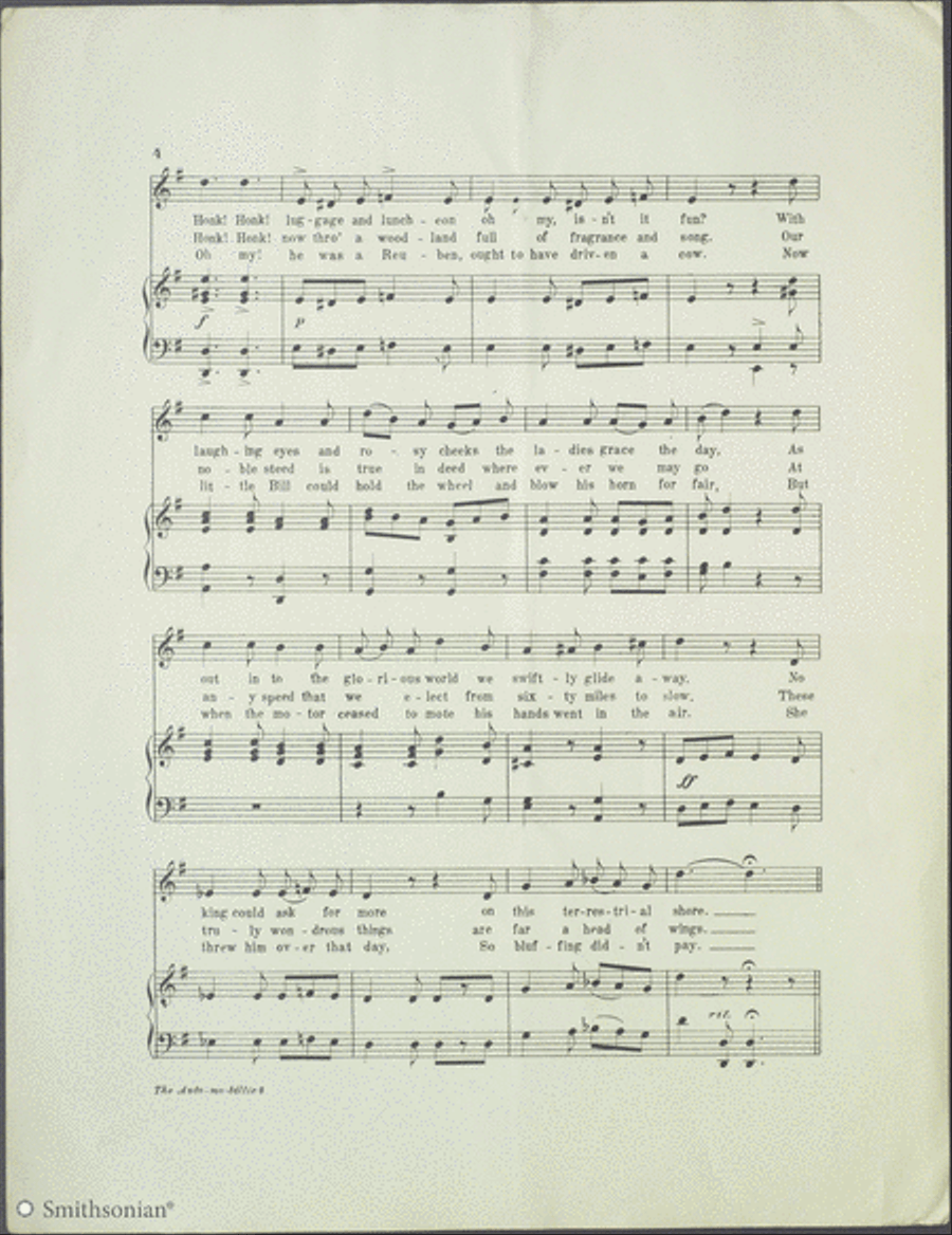 The Auto-mo-billie-beel Piano, Vocal scores gallery preview page 4