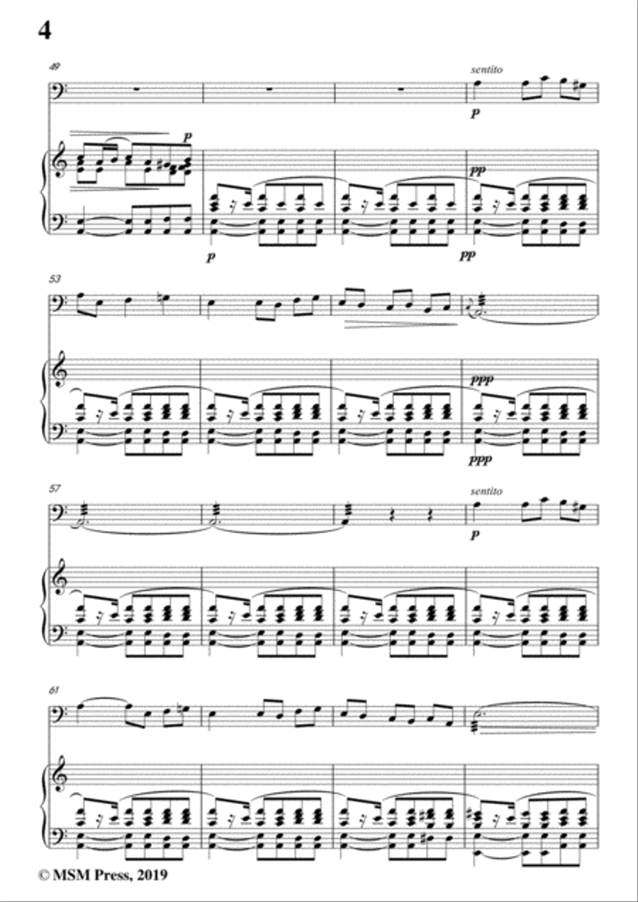 Tosti-Penso!, for Cello and Piano Piano scores gallery preview page 6