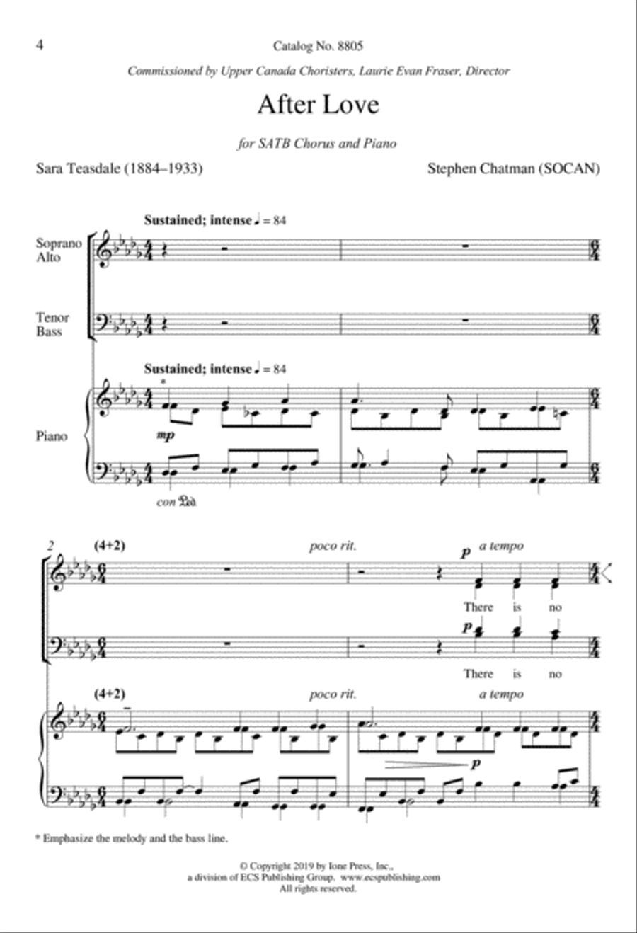 After Love After Love 4-Part scores gallery preview page 3
