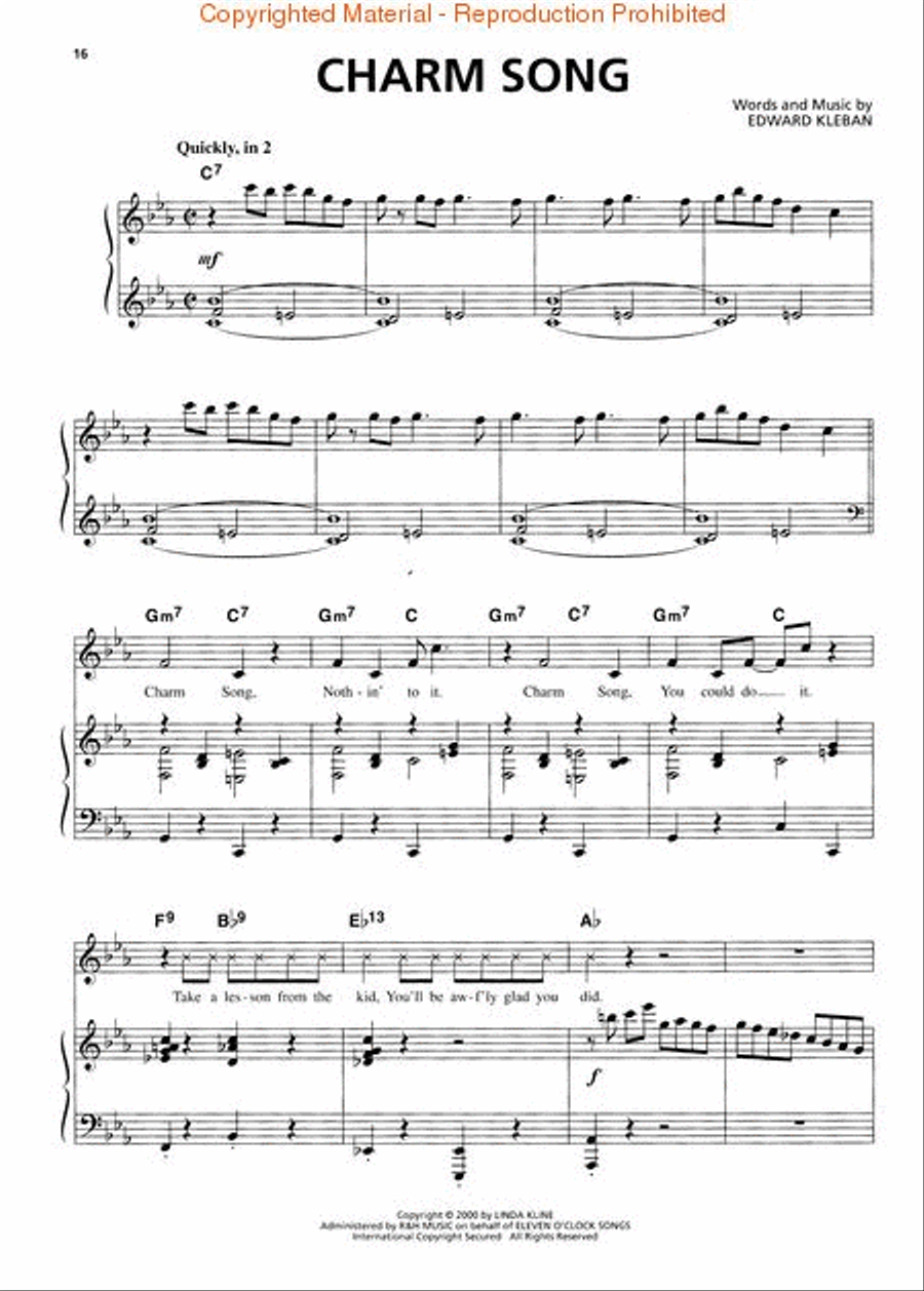 A Class Act Piano, Vocal, Guitar scores gallery preview page 4
