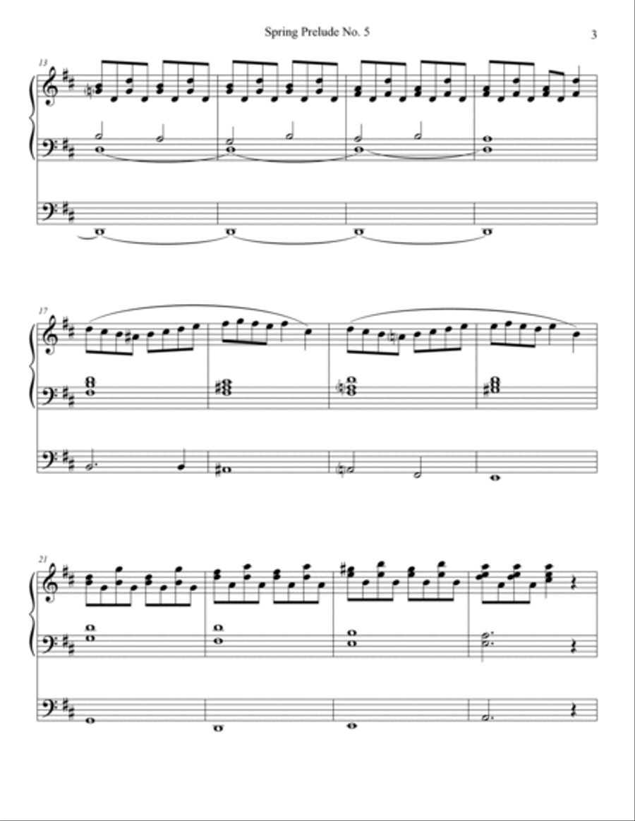 Spring Prelude No. 5 for Organ Organ Solo scores gallery preview page 3