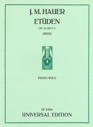 Etuden Op. 22, Heft 2 1922