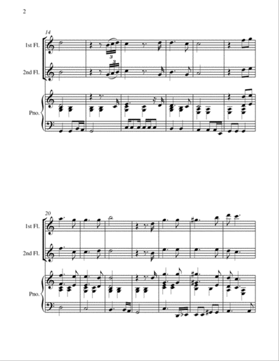 Christmas Time Flute Duet scores gallery preview page 6