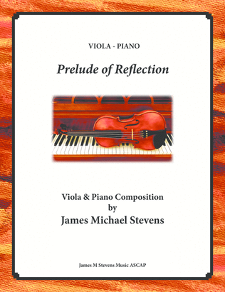 Book cover for Prelude of Reflection - Viola & Piano