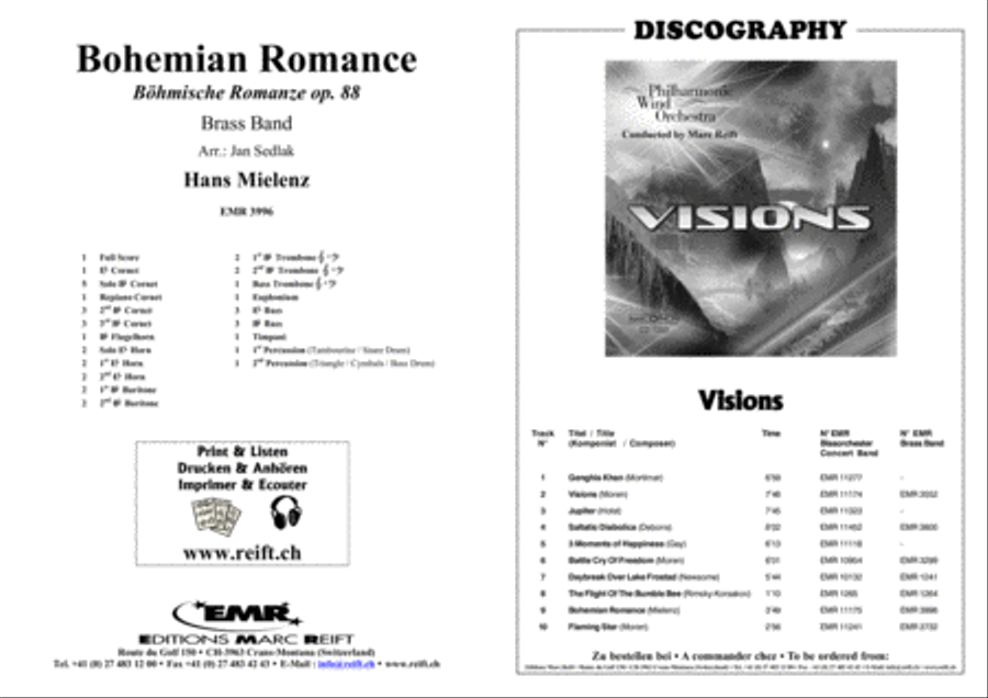 Bohemian Romance Brass Band scores gallery preview page 2