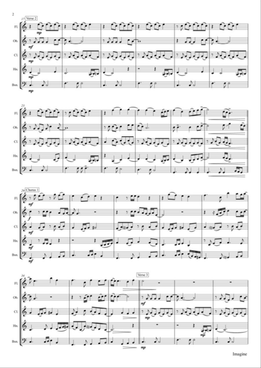 Imagine Woodwind Quintet scores gallery preview page 3