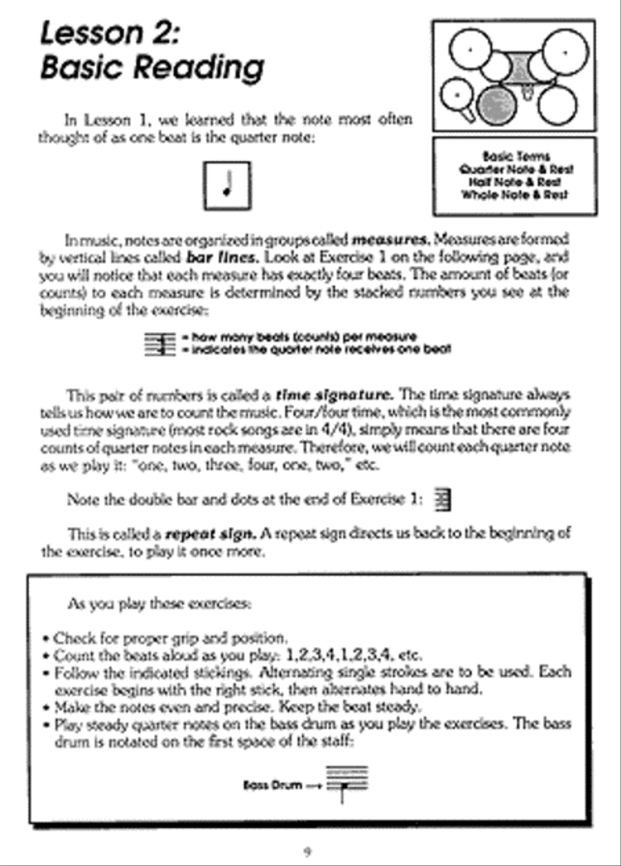 Easiest Drum Set Book Drum Set scores gallery preview page 3