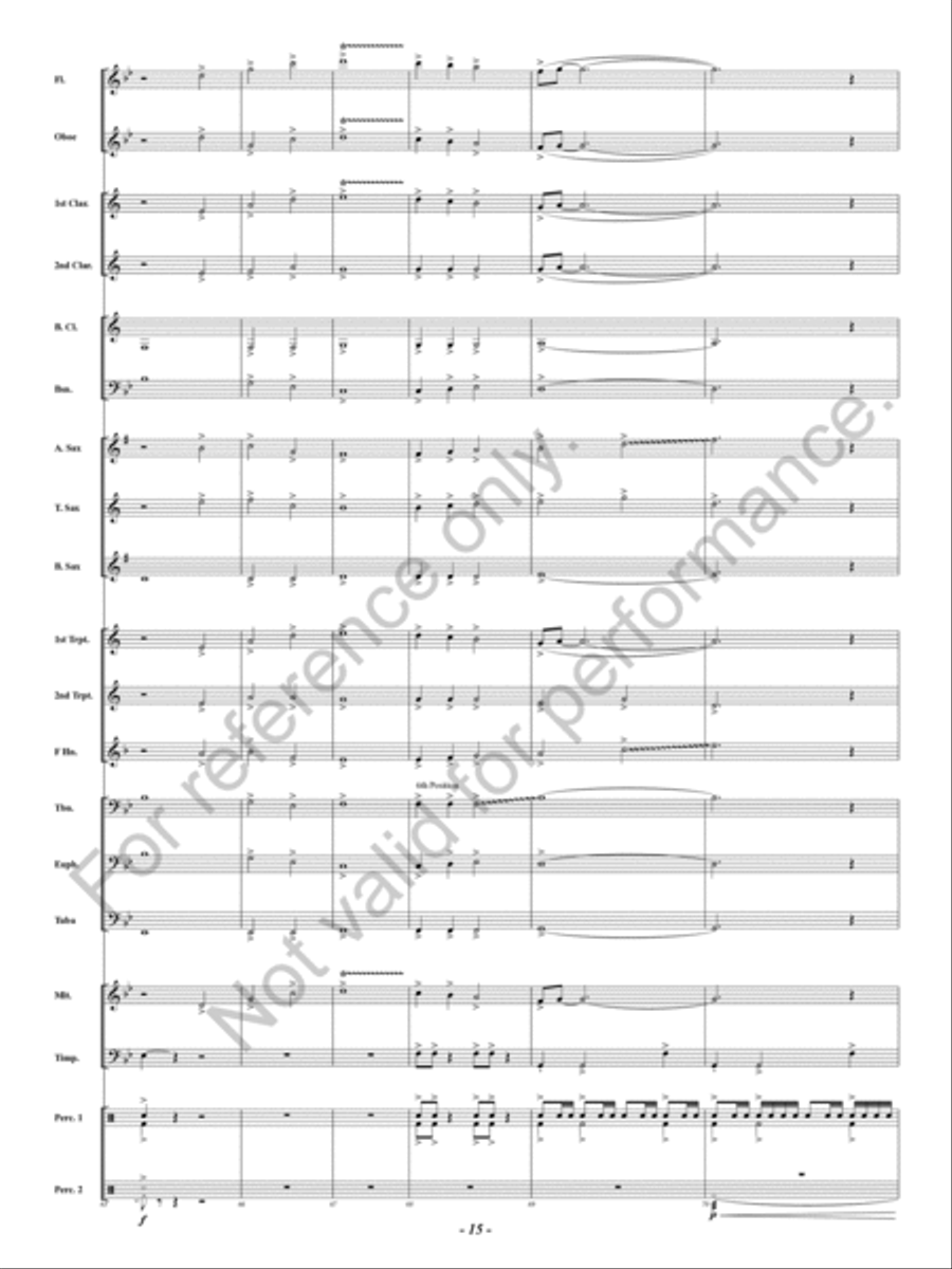 Talon Talon Concert Band scores gallery preview page 16