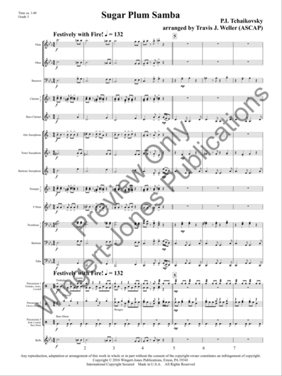 Sugar Plum Samba Sugar Plum Samba Concert Band scores gallery preview page 4