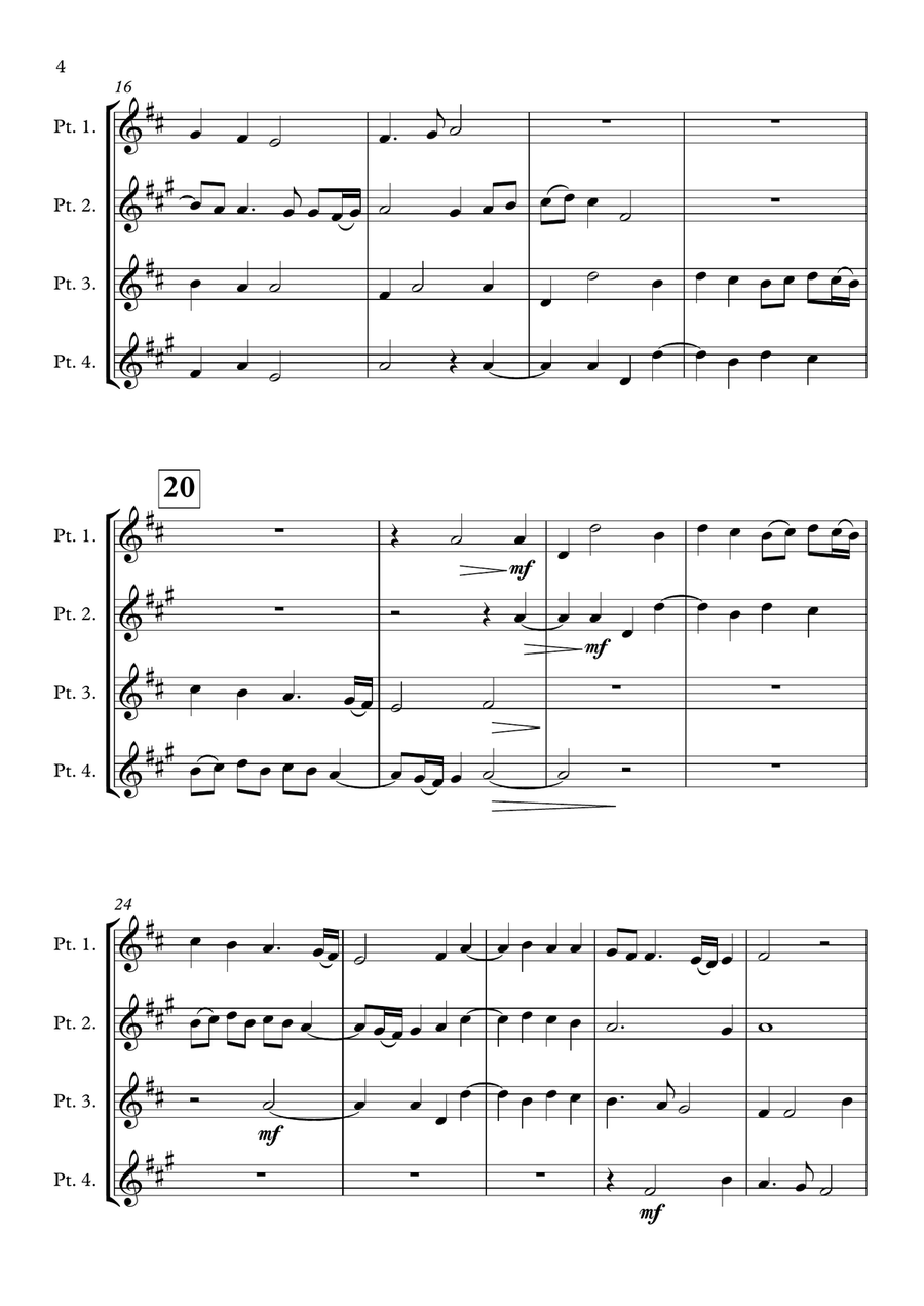 Diligam Te Domine - Cantiones Sacrae (Brass quartet) Brass Quartet scores gallery preview page 4