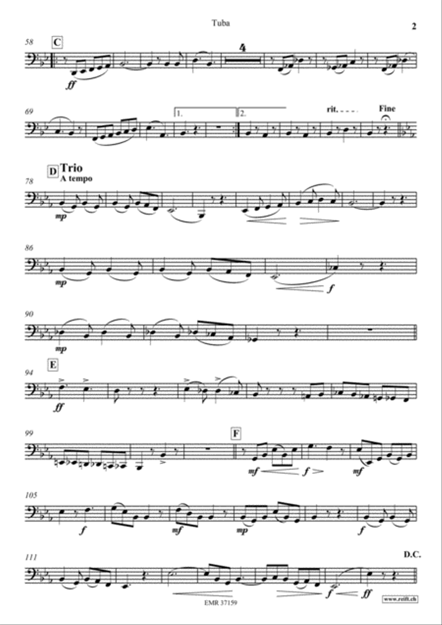 Punchinello Tuba scores gallery preview page 3