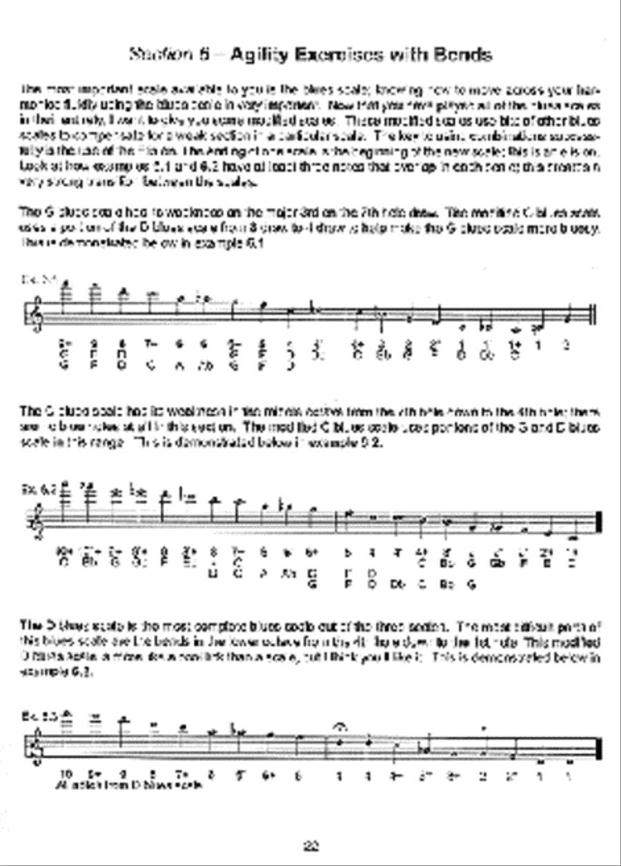 Scales, Patterns & Bending Exercises #1 Harmonica scores gallery preview page 3