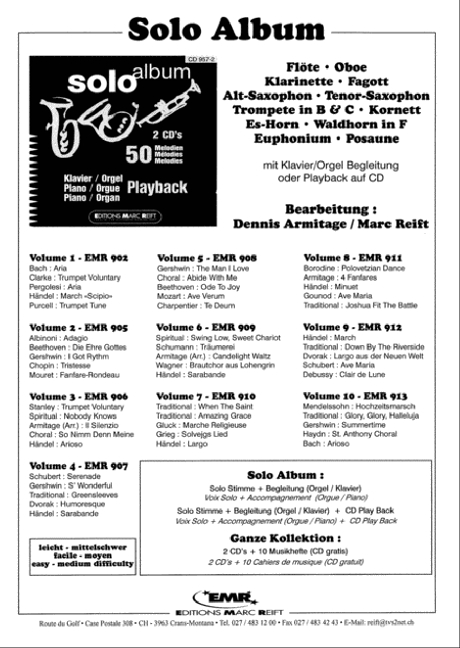 Solo Album (Vol. 1-10 + 2 CDs) by Dennis Armitage Bassoon Solo - Sheet Music page 14
